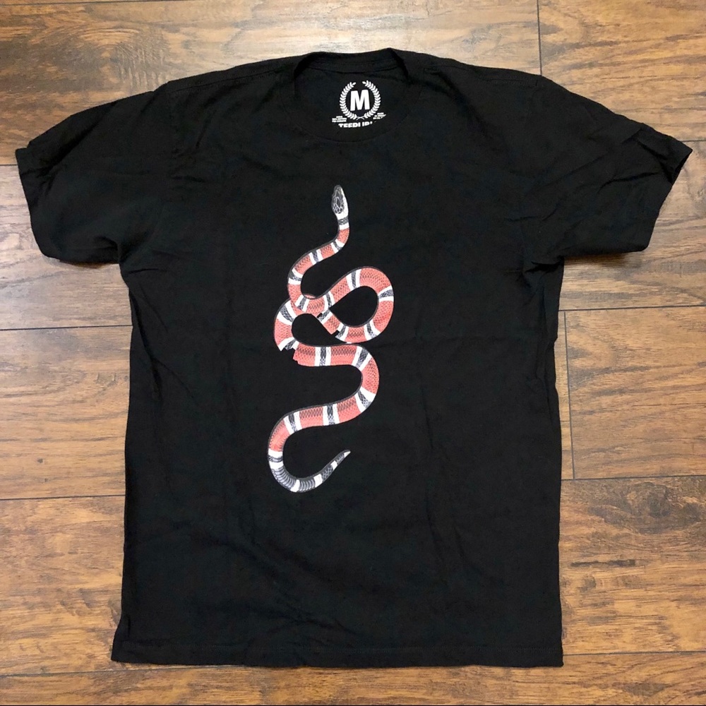 **NEW** “King Snake” Black Tee Shirt (Medium)
